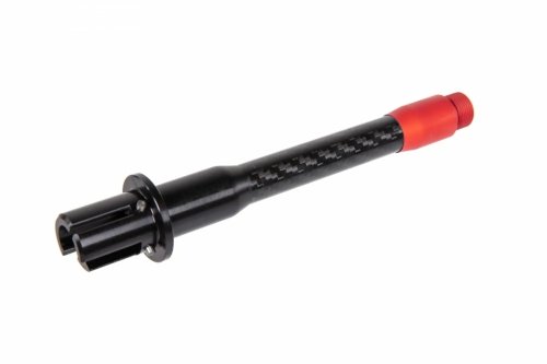 Lufa zewnętrzna Hybrid CNC Carbon 6&quot; do M4 - czarno-czerwona