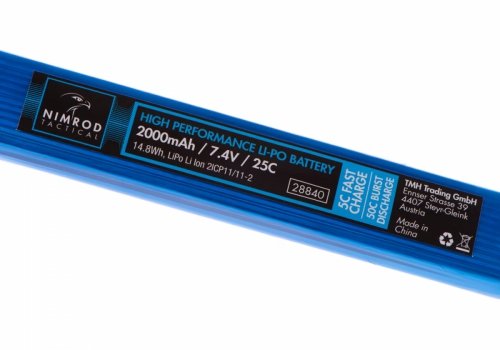 Akumulator LiPo 7,4V 2000mAh 25C (1+1)