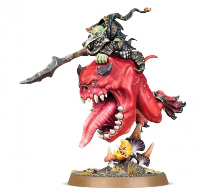 Gloomspite Gitz - Loonboss on Giant Cave Squig