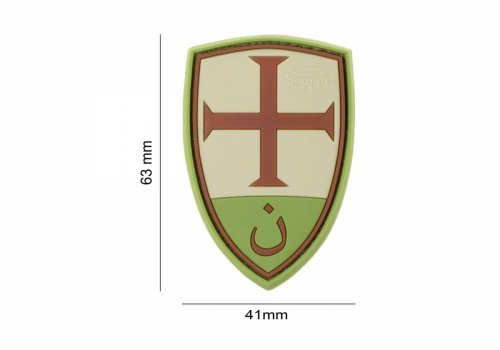 Naszywka - Crusader Shield Rubber Patch