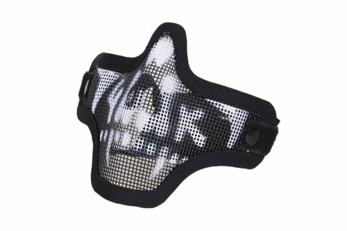 Maska z czaszką typu Stalker - Czarno-Biała