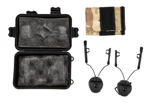 Adapter zestawu typu Comtac na hełm - czarny