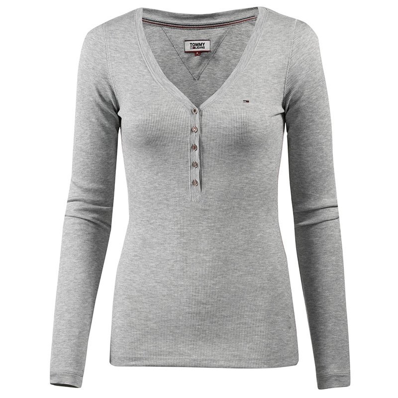 Tommy Hilfiger Jeans Longsleeve Bluzka Damska Koszulki Z Dlugim