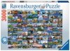 Puzzle 3000 Ravensburger 17080 Widoki Europy - Kolaż