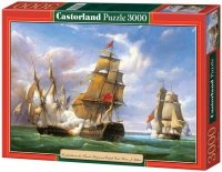 Puzzle 3000 Castorland C-300037 Copy of „Combat between the French Frigate »La Canonniere« and the English Vessel »The Tremendou Puzzle 3000 Castorland C-300037 Copy of „Combat between the French Frigate »La Canonniere« and the English Vessel »The Tremendou