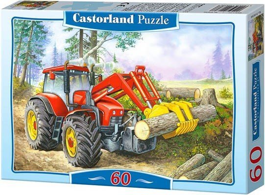 Puzzle 60 Castorland B-06601 Traktor - Forest Site