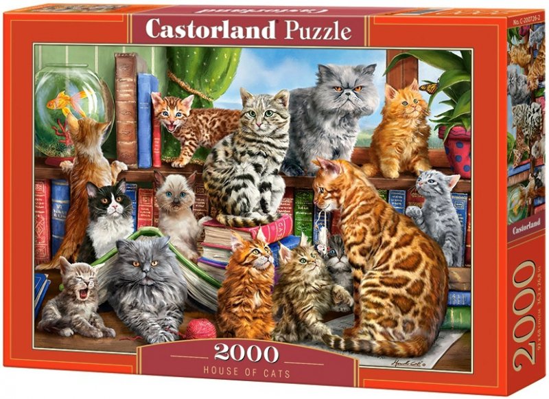 Puzzle 2000 Castorland C-200726 Kocie Spotkanie