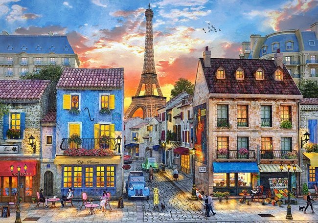 Puzzle 500 Castorland B-52684 Ulice Paryża