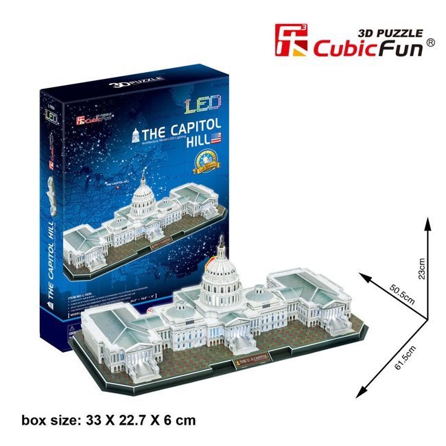 Puzzle 3D CubicFun 150 Kapitol - L193h