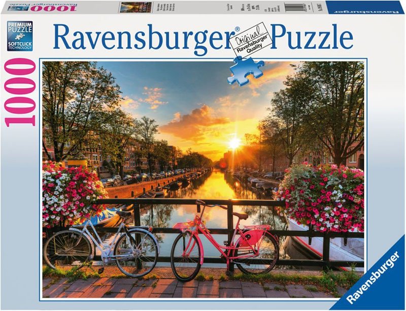 Puzzle 1000 Ravensburger 196067 Rowery w Amsterdamie