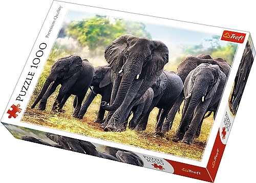 Puzzle 1000 Trefl 10442 Afrykańskie Słonie