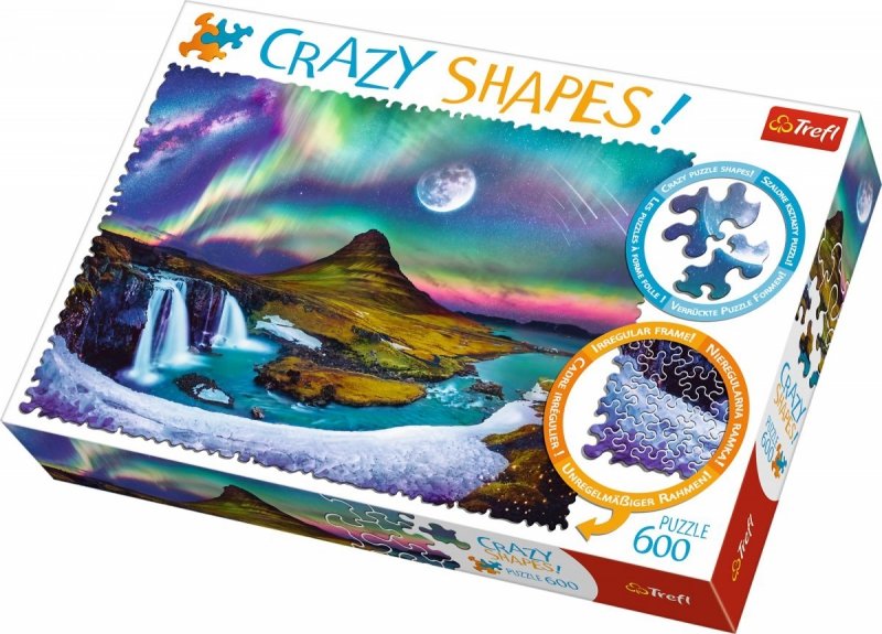 Puzzle 600 Trefl 11114 Crazy Shapes - Zorza nad Islandią