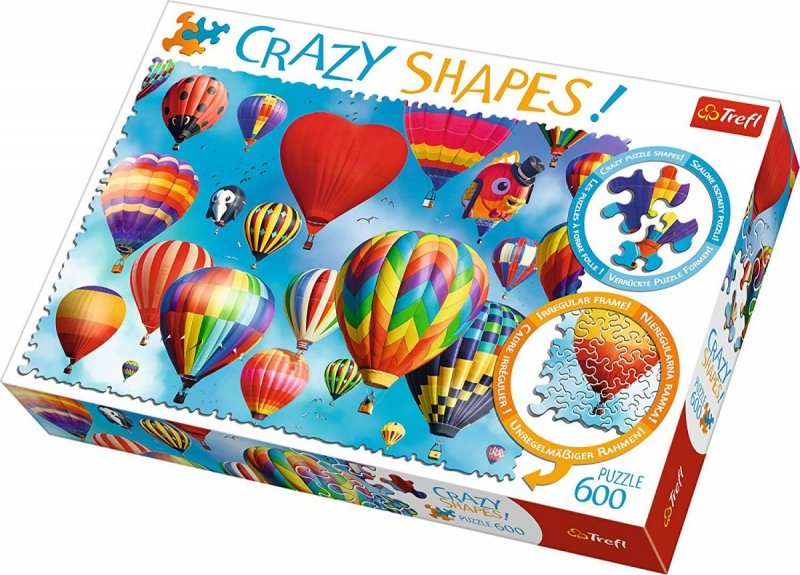 Puzzle 600 Trefl 11112 Crazy Shapes - Kolorowe Balony