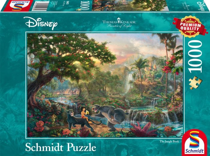Puzzle 1000 Schmidt 59473 Thomas Kinkade - Księga Dżungli - Disney