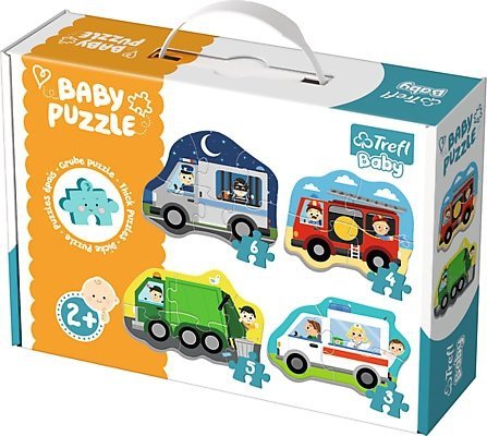 Puzzle Baby Classic Trefl T-36071 Pojazdy - Zawody