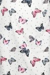 MijaCulture - 2 w 1 koszula nocna i do karmienia  2074 biały motyle