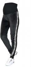Wygodne spodnie ciązowe dresowe welurowe  9096 czarne/queen2