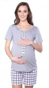3 w 1 piżama ciążowa i do karmienia 4030/M47 szary 2
