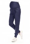 MijaCulture - spodnie alladynki ciążowe z panelem 4012/M33 jeans