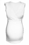 MijaCulture - elegancki top ciążowy i do karmienia 4013/M27 biały