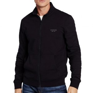 Guess bluza męska czarna ze stójką M2BQ80-K7ON4