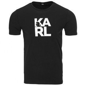 Karl Lagerfeld  t-shirt koszulka męska czarna KL22MTS01