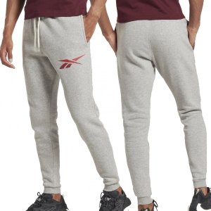 Reebok spodnie dresowe męskie szare HR9157
