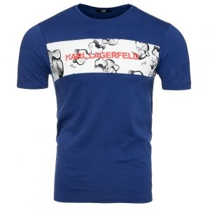 Karl Lagerfeld  t-shirt koszulka męska granatowa