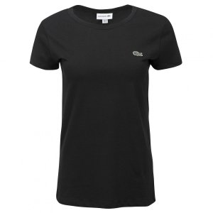 Lacoste t-shirt koszulka damska crew neck czarna