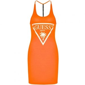 GUESS SUKIENKA DAMSKA POMARAŃCZOWA E02102KB910-G3C2