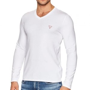 Guess koszulka longsleeve męska czarna M2YI08J1311-G011