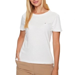 Tommy Hilfiger Jeans t-shirt koszulka crew-neck damska biała DW0DW11459-OXO