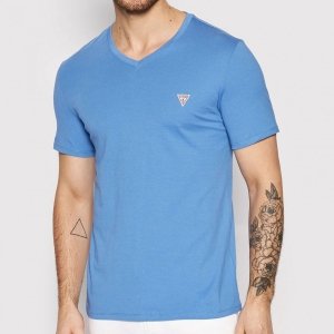 Guess t-shirt koszulka męska v-neck niebieska M1RI3713Z11-G7IF