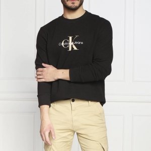 Calvin Klein Jeans bluza męska czarna reglar fit J30J322462-BEH