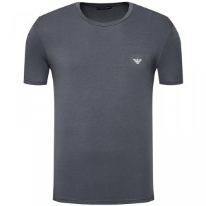 Emporio Armani t-shirt koszulka męska szara crew-neck 