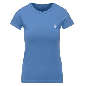 Polo Ralph Lauren t-shirt damski koszulka  slim fit niebieska