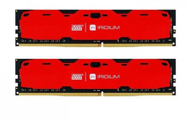 Pamięć DDR4 GOODRAM IRIDIUM 16GB (2x8GB) 2400MHz CL15-15-15 IRDM 1024x8 Red