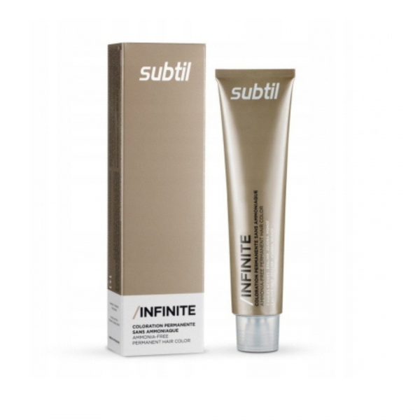 Profesjonalna Farba do włosów Subtil BEZ AMONIAKU trwale kryjąca INFINITE 60 ml. Châtain marron acajou 4/75