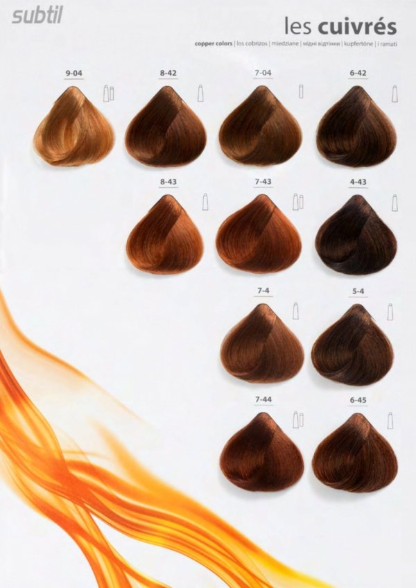 7/74 Crème - Blond Marron Cuivré Profesjonalna Farba do włosów Subtil CREME  60 ml.