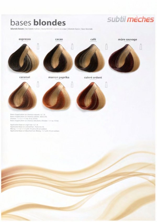 6/3 Crème - Blond Foncé Doré  Profesjonalna Farba do włosów Subtil CREME  60 ml.