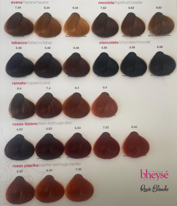 Farba do włosów profesjonalna Bheyse - Rene Blanche 100 ml  5.54