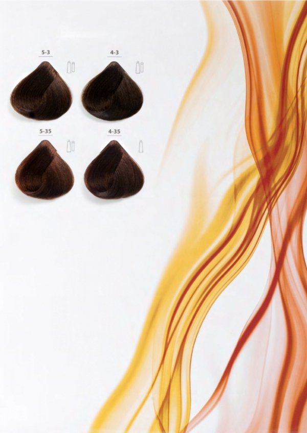 4/43 Crème - Chatain Cuivré doré Profesjonalna Farba do włosów Subtil CREME  60 ml.