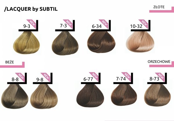 LACQUER 10-23 - Blond Très Très Clair Irisé Doré VERY VERY LIGHT IRIDESCENT GOLDEN BLOND SUBTIL LACQUER XXL SHINE Profesjonalny Toner Kwasowy z efektem lustrzanego blasku  Subtil 60 ml.