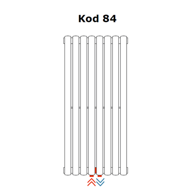 Irsap Piano 1820x456 8-elementów Kolor Biały KOD.01 Podł. KOD.84