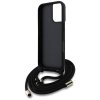 Guess 4G Big Logo Cord Strap Crossbody - Etui do iPhone 16 (czarny)