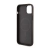 Guess 4G Collection Leather Metal Logo MagSafe - Etui iPhone 15 Plus / 14 Plus (brązowy)