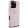 Guess Hot Stamp 4G Pattern Triangle Metal Logo - Etui do iPhone 16 Pro Max (różowy)