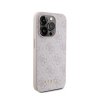 Guess 4G Metal Gold Logo - Etui iPhone 15 Pro (różowy)