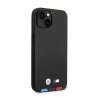 BMW Leather Hot Stamp Tricolor MagSafe – Etui iPhone 14 (Czarny)
