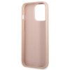 Guess Saffiano Double Card Triangle - Etui iPhone 13 Pro (różowy)
